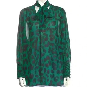 11 HONORÉ Animal Print Blouse